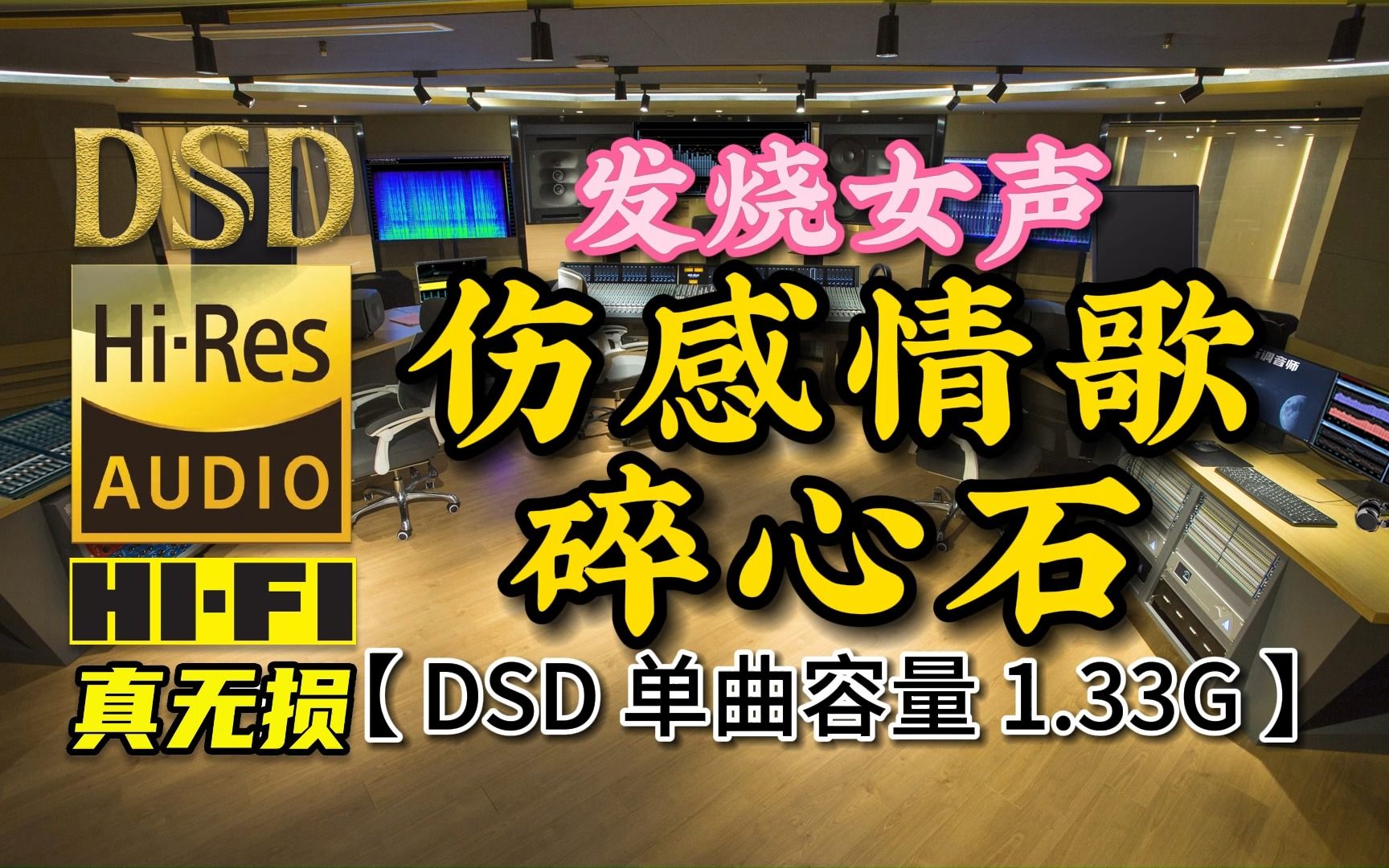 [图]听得所有女人心碎！伤感情歌《碎心石》DSD完整版，单曲容量1.33G【真正DSD无损HIFI音乐，百万调音师独家制作】