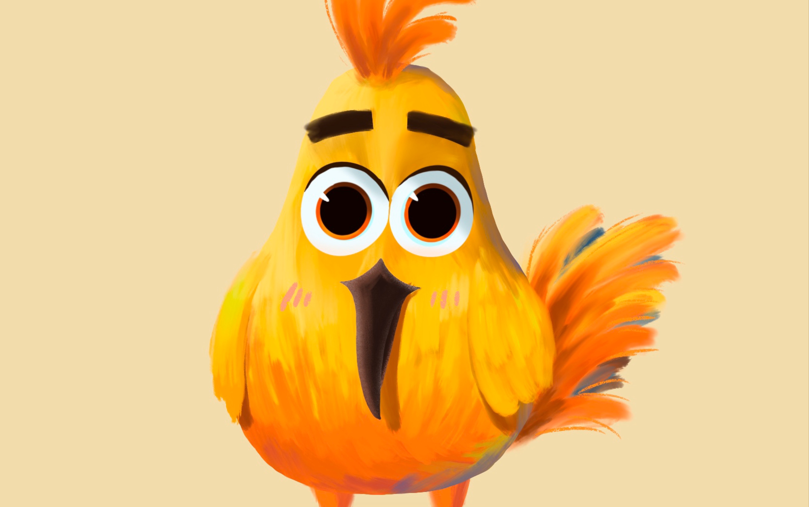 活动  【板绘】 procreate绘制 原创插画 # 愤怒的小鸡#绘画过程