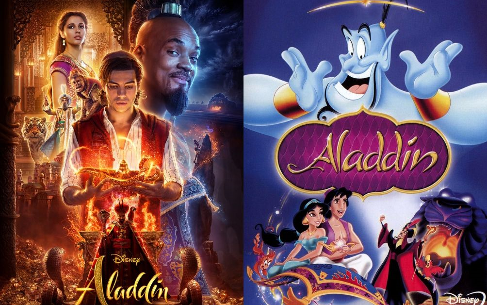 1992年动画版阿拉丁vs2019年真人版阿拉丁贾方催眠控制苏丹片段对比