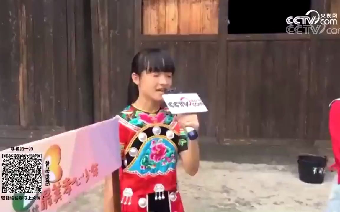 [图][寻找最美孝心少年走进湖南]孝心少年向小康歌曲表演