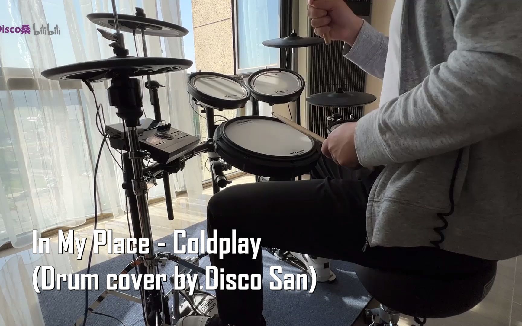 [图]In My Place - Coldplay (Drum cover by Disco San)