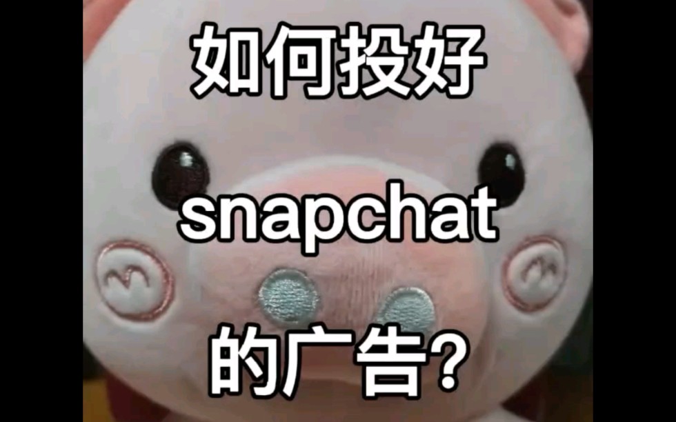 如何投好snapchat的广告?#外贸#跨境电商#snapchat哔哩哔哩bilibili