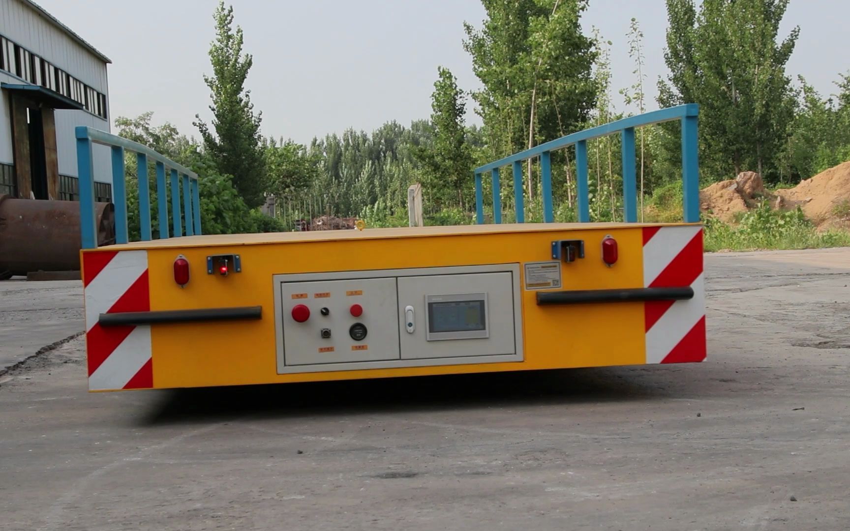 电动轨道牵引平板车 电缆卷筒轨道车