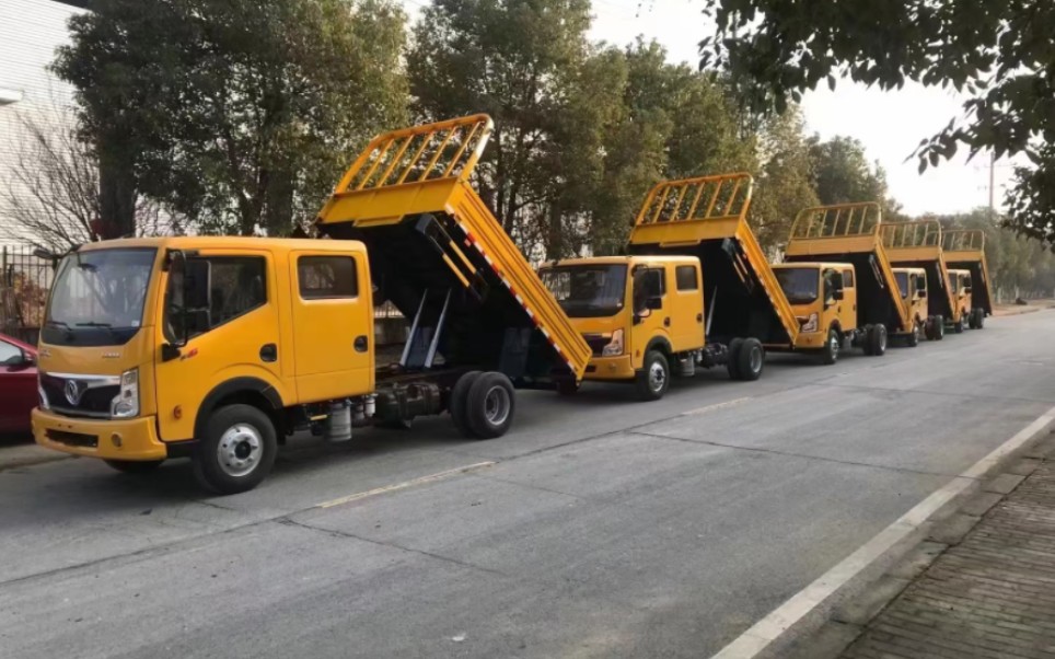 东风福瑞卡双排座自卸车,让你轻松搞定干工地需求#双排自卸车