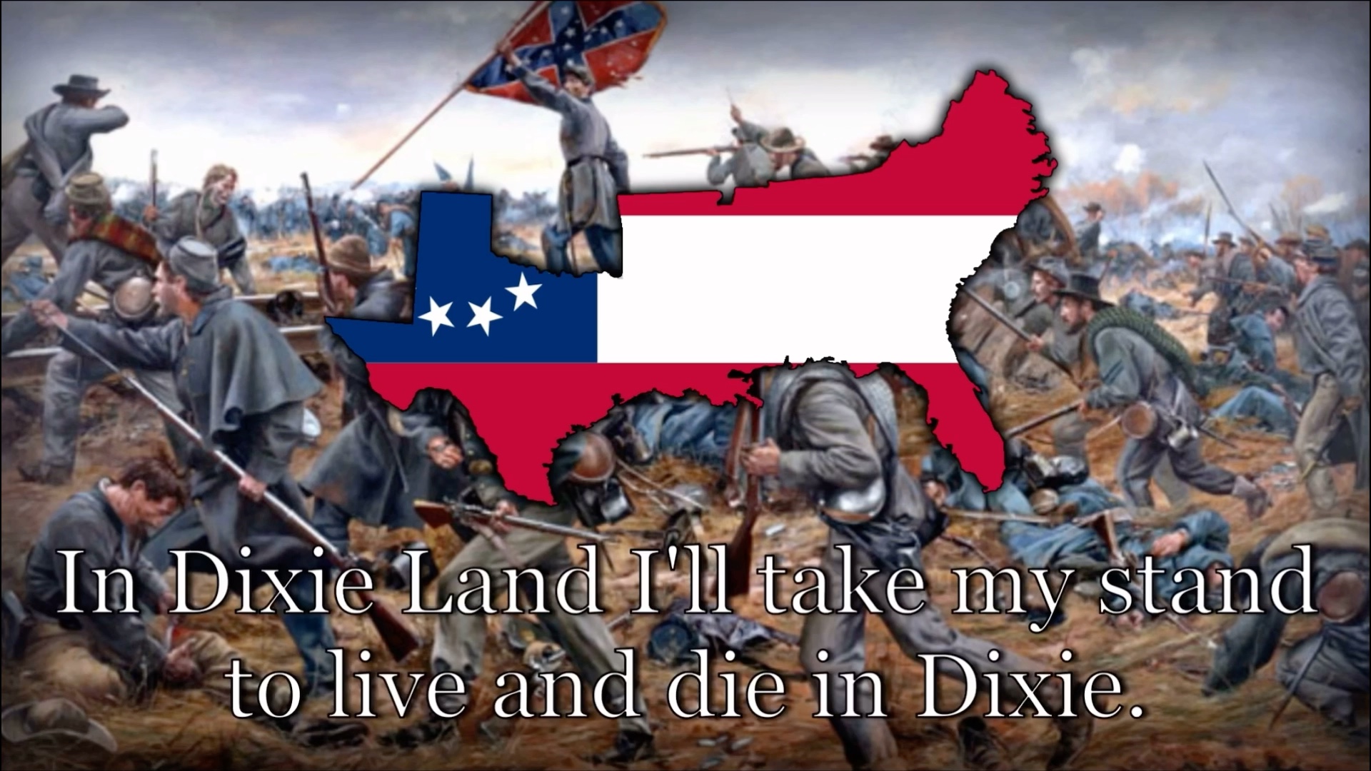 【油管混合系列】美利坚联盟国 国歌 - 《迪克西的土地》