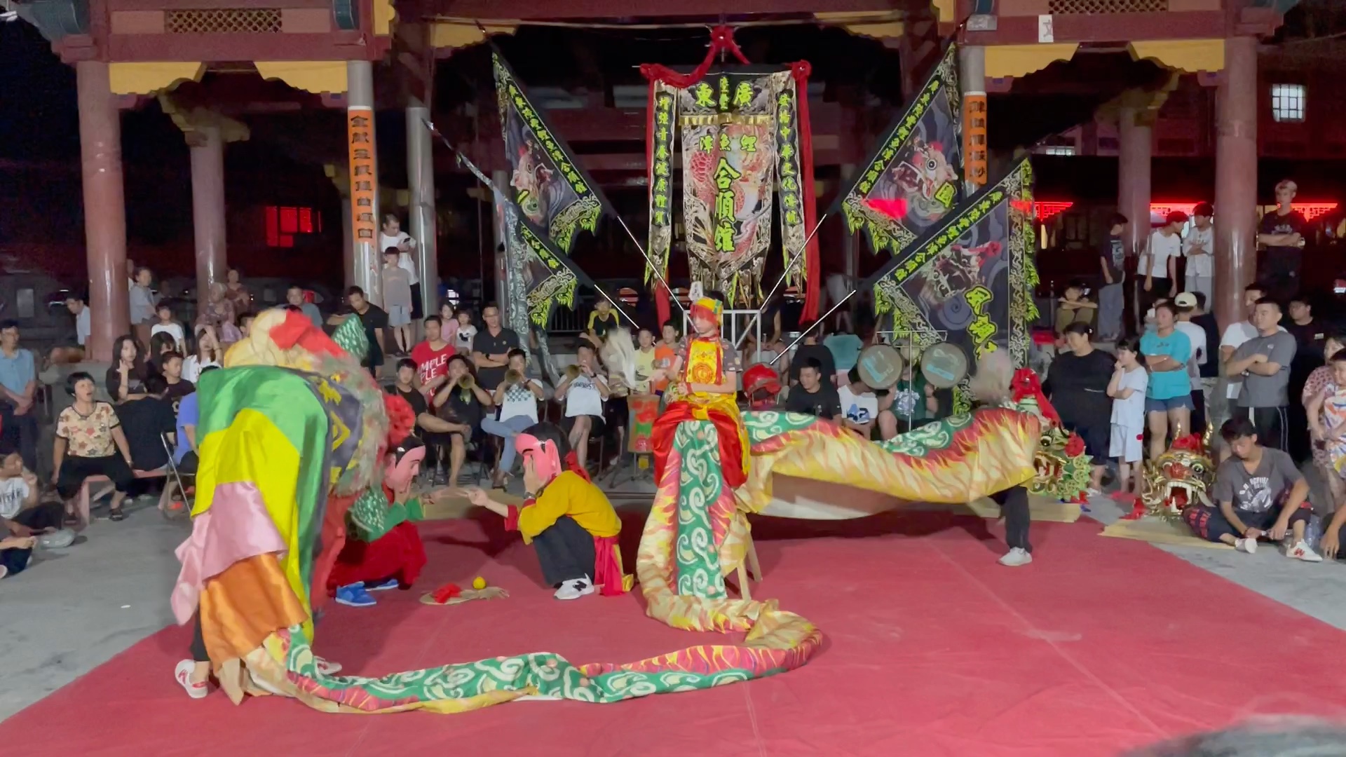海陆丰虎狮-鲤鱼潭合顺馆8月6号排狮狮姨表演下