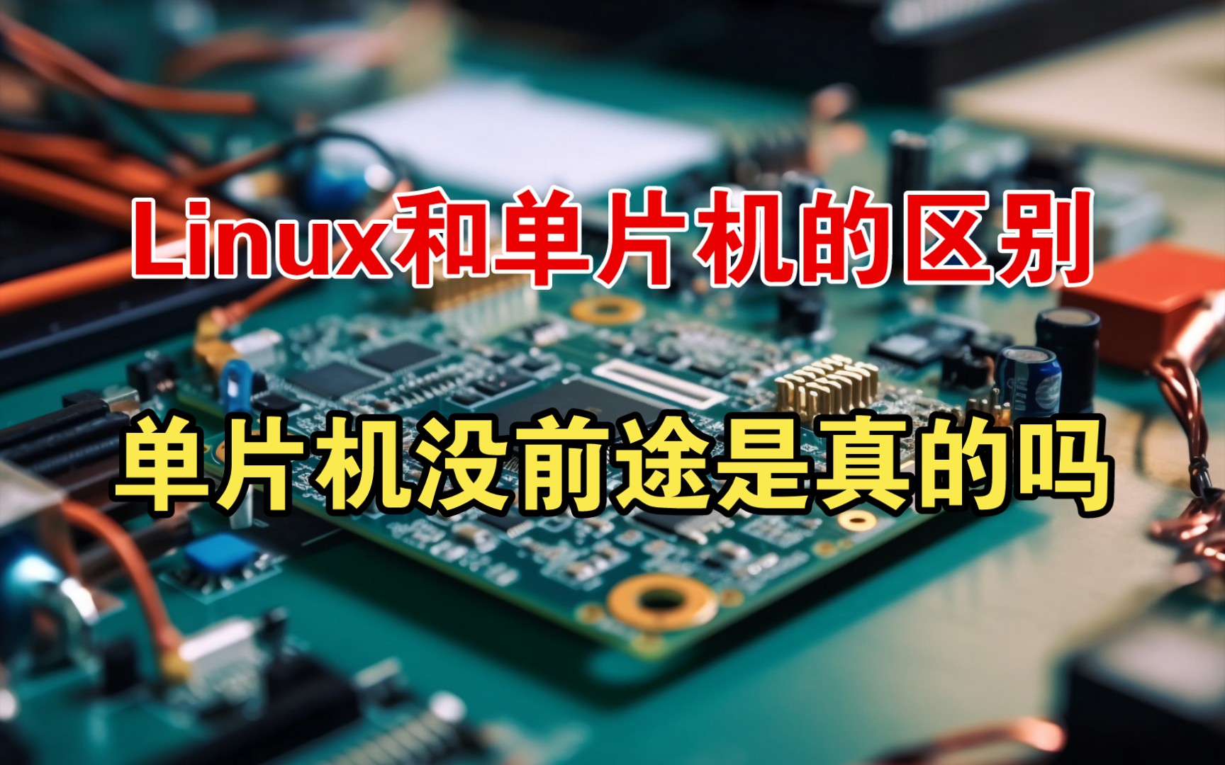 对话朱有鹏:Linux和单片机的区别和联系,单片机没前途是真的吗?【训哥儿】哔哩哔哩bilibili