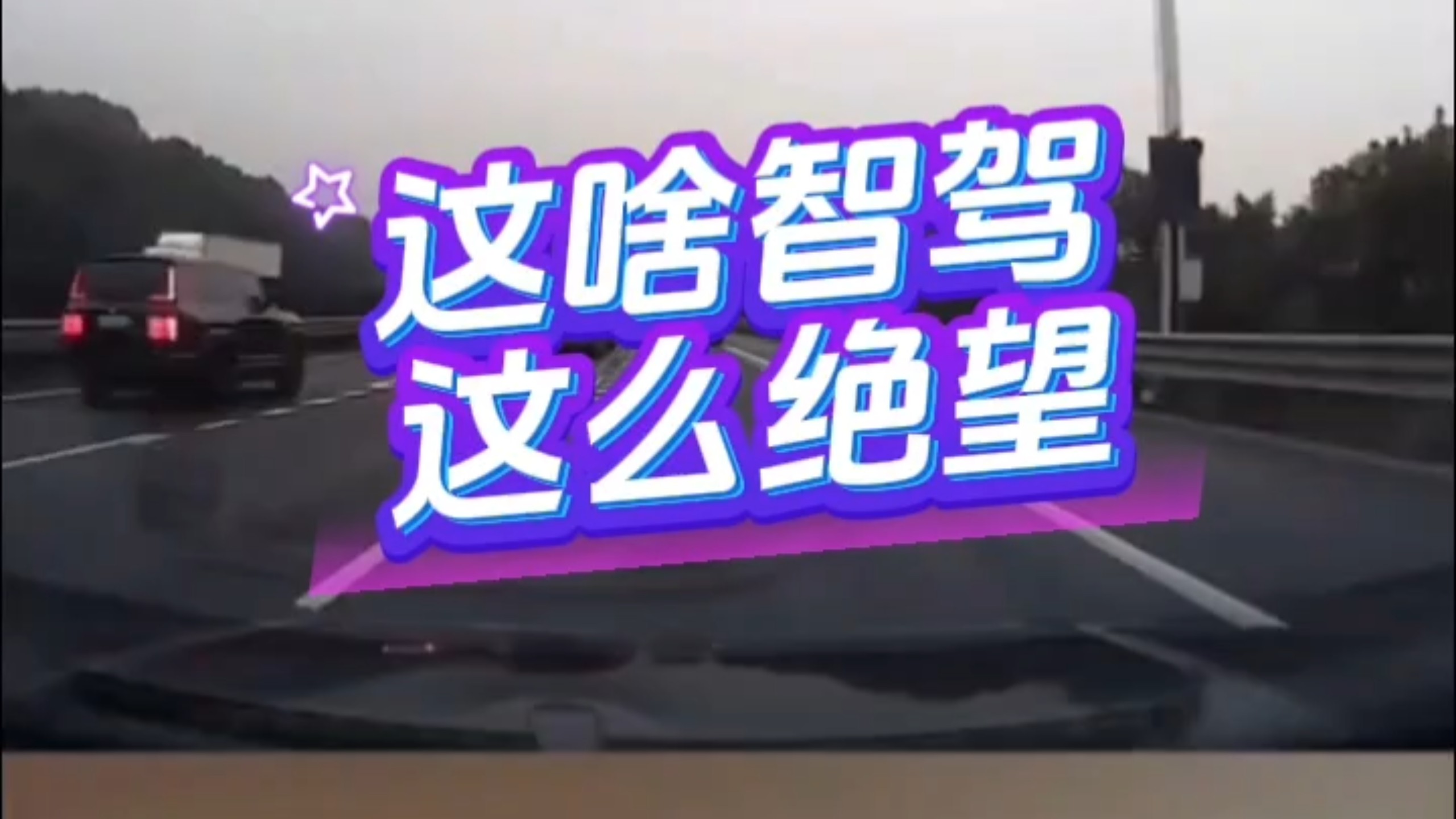 这啥智驾，这么绝望