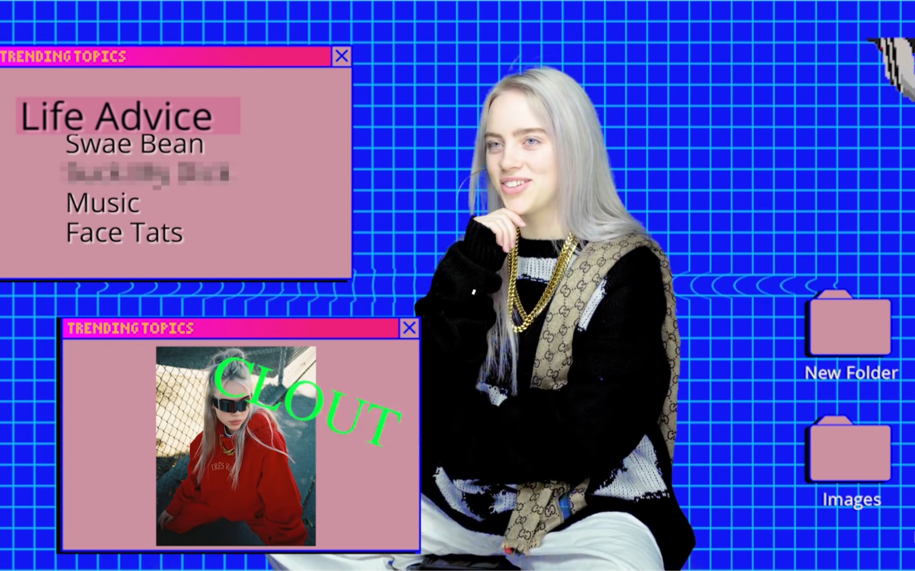 【Billie Eilish】来听听15岁银发梨的人生建议/表示更喜欢看恶评/解释推特/车速预警!哔哩哔哩bilibili