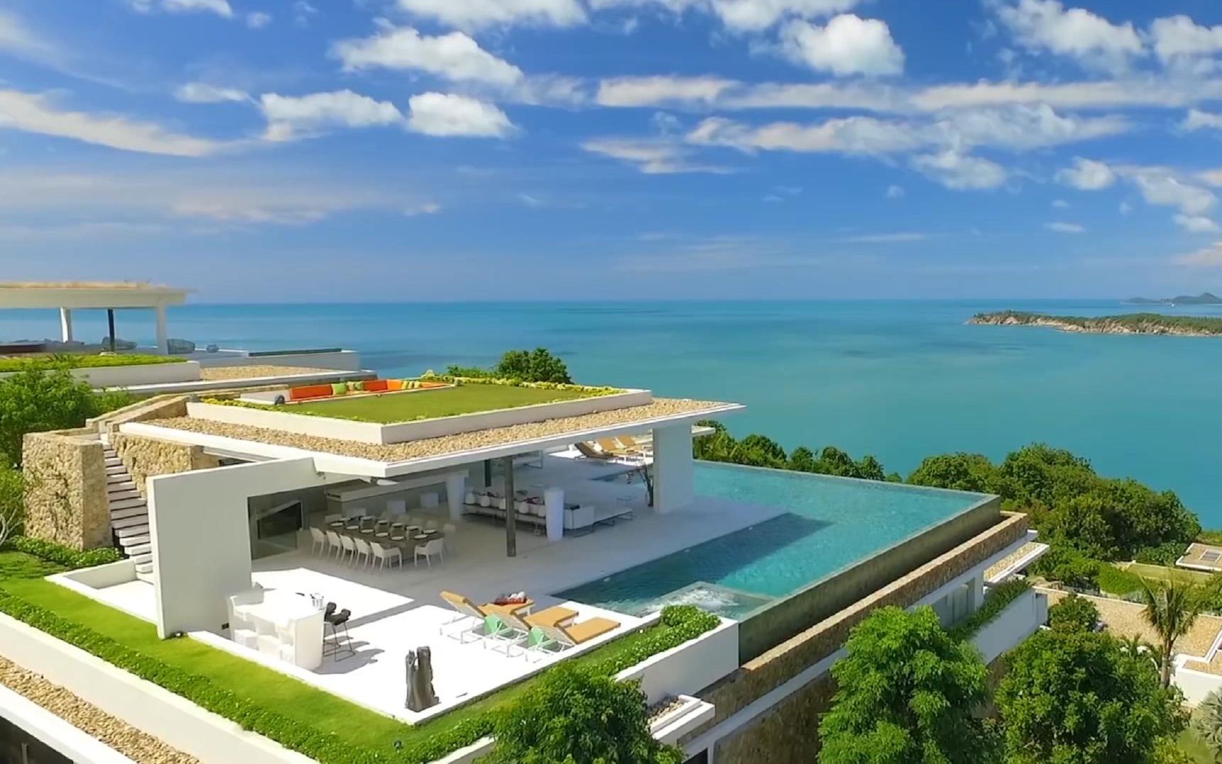豪宅欣赏在泰国苏梅岛的绝美海景别墅