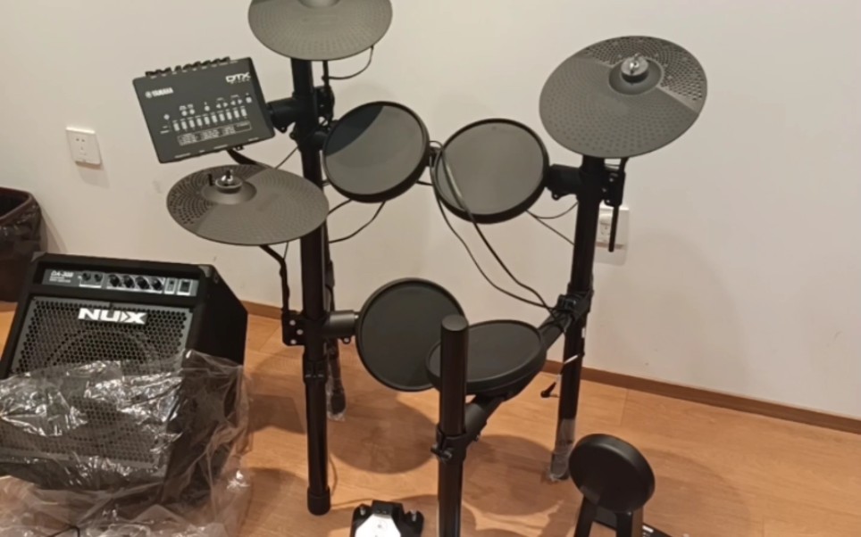 雅马哈yamaha-432k电鼓,连接地鼓,踩镲,音响#雅马哈_哔哩哔哩 (゜-゜)