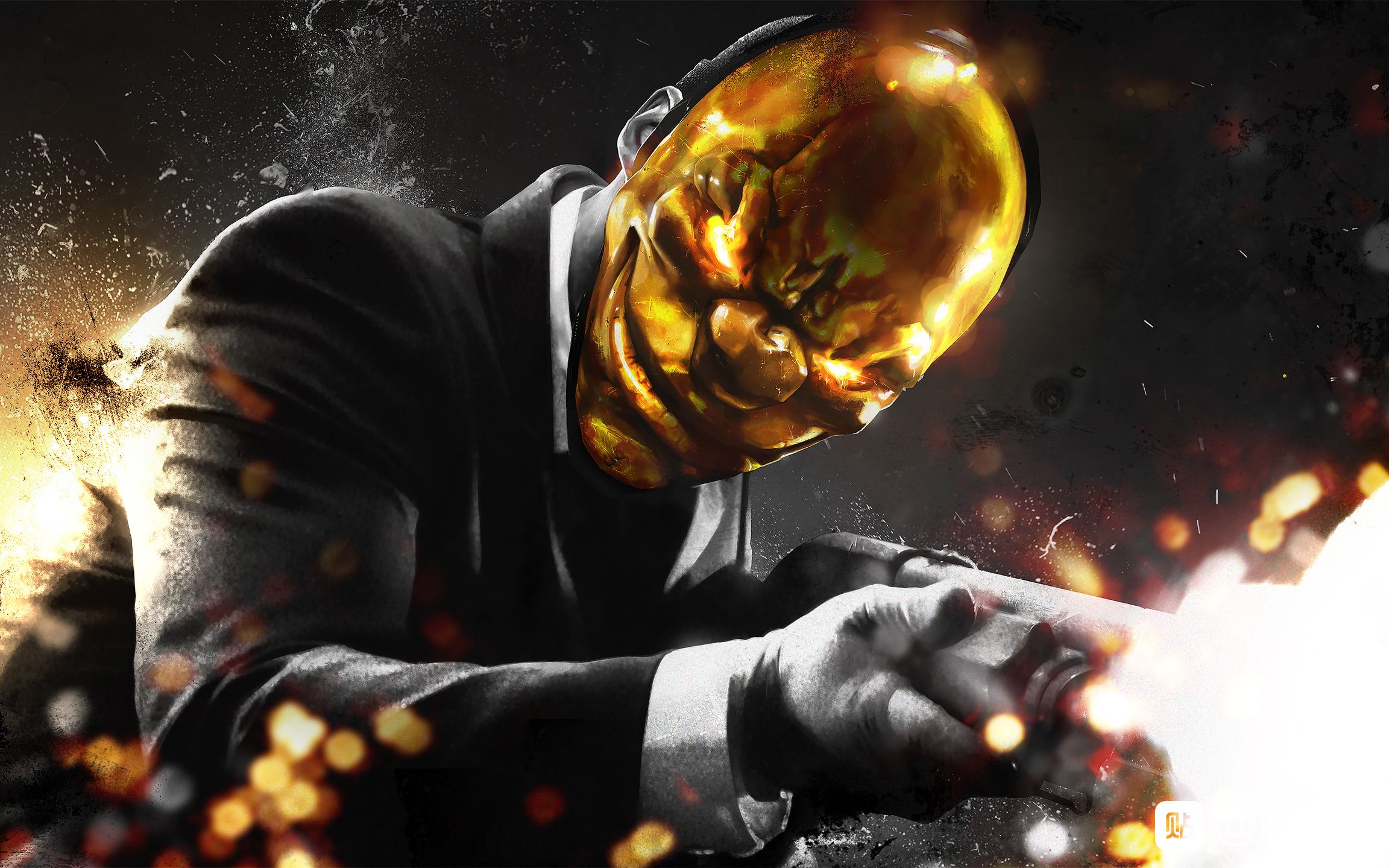 payday2杀手单突霍斯顿复仇dsod无有利1倒无双持武器