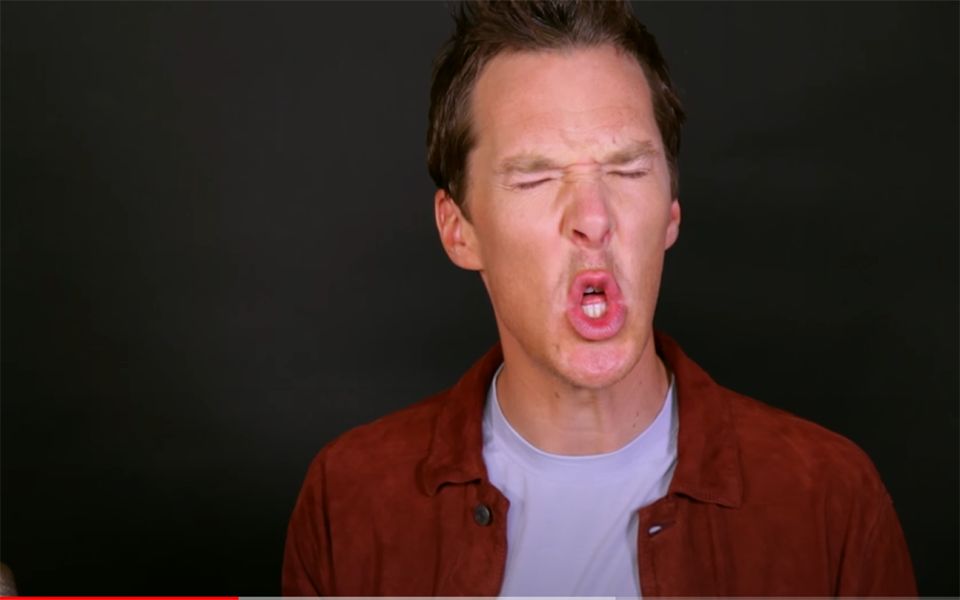 【英音带字幕】卷福搞笑模仿川普 上层阶级口音 蒂尔达tilda swinton