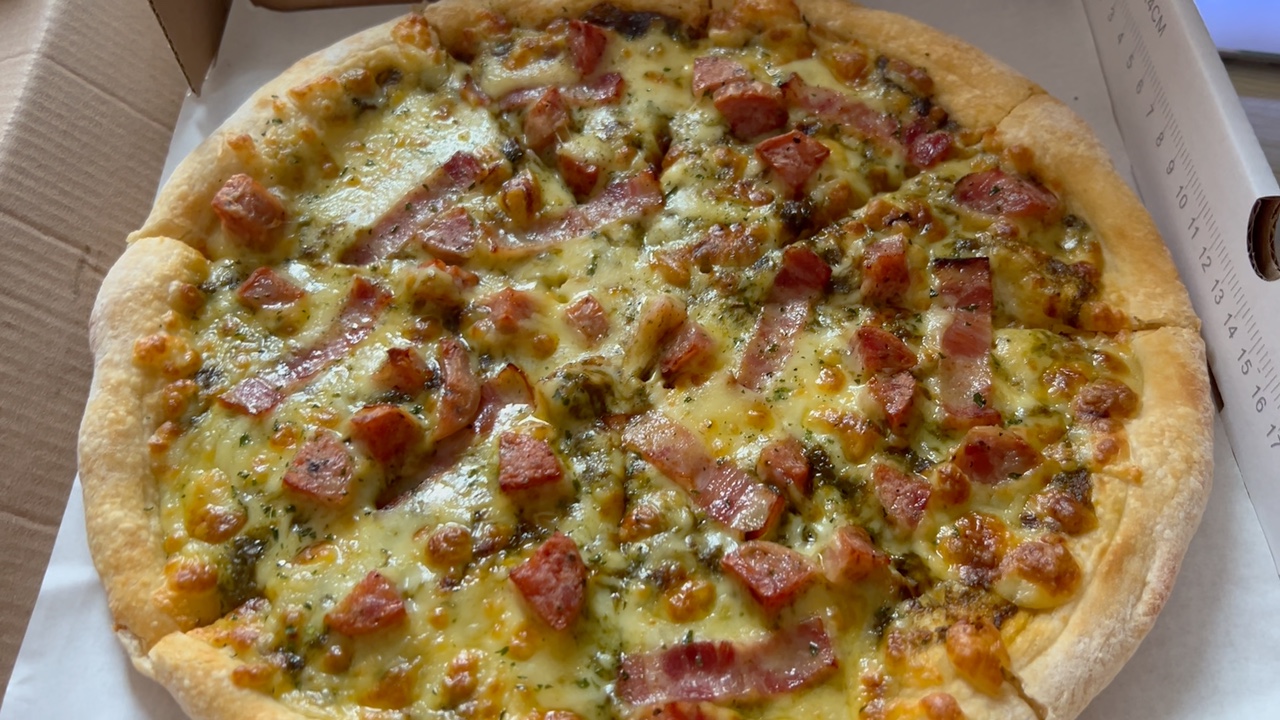 【披萨】9395罗勒酱肉肠披萨