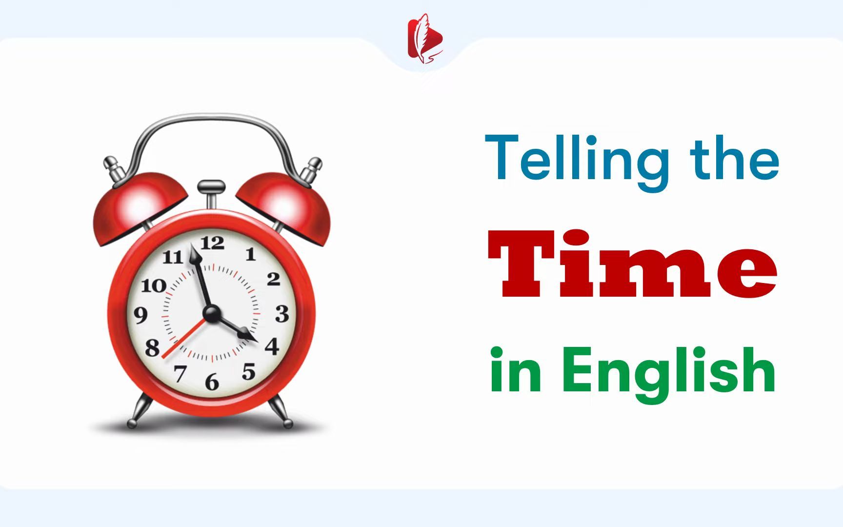 [图]Telling the Time in English / How to Say the Time in English _ What time is it