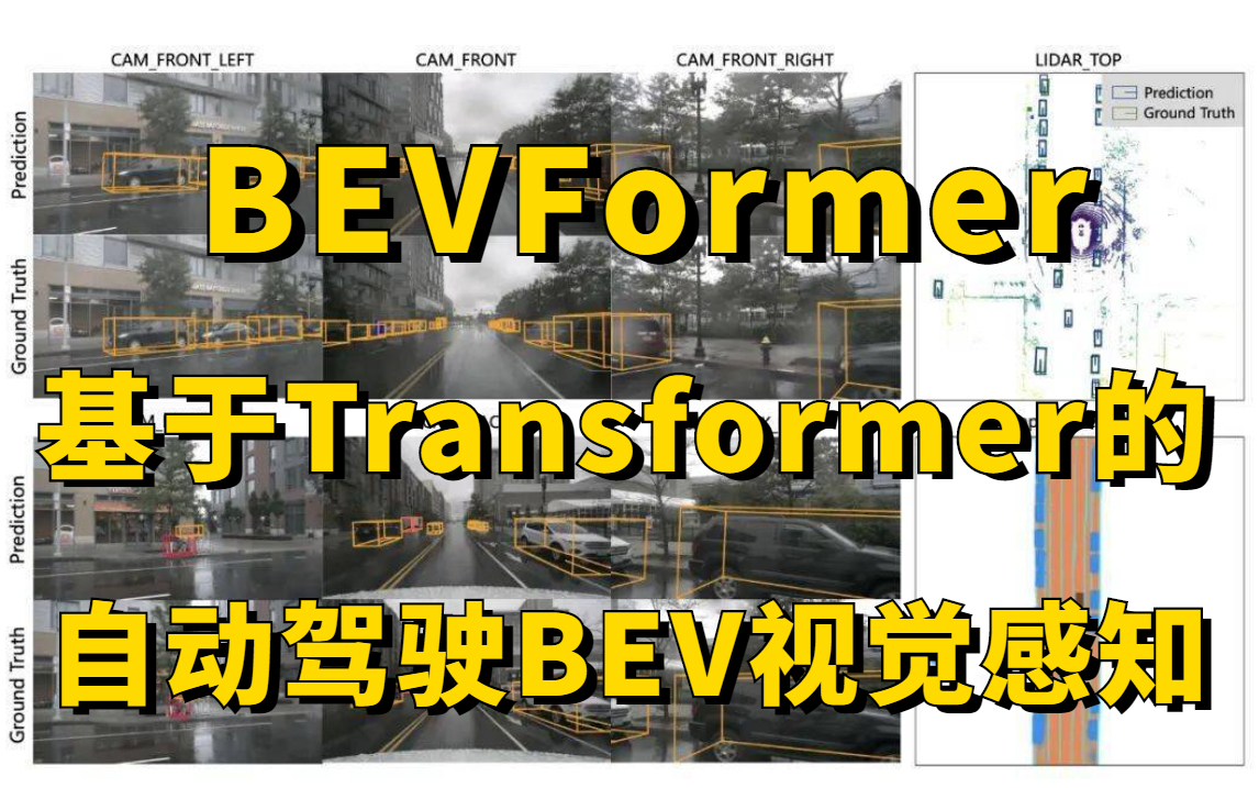 BEVFormer:基于Transformer的自动驾驶BEV纯视觉感知,支持3D检测、地图分割等多个自主驾驶感知任务!迪哥精讲BEVFormer模型!哔哩哔哩bilibili