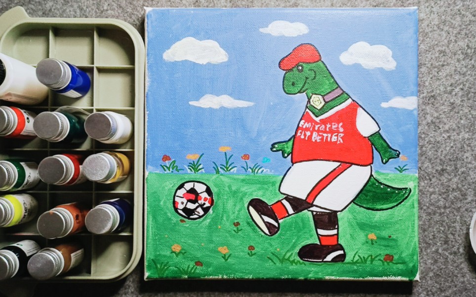 【简笔画07】阿森纳吉祥物rex