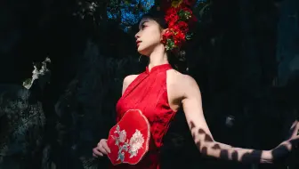 平行眼|裸眼3D|簪花少女游宝墨园