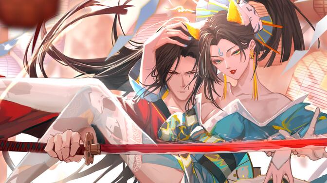 【王者荣耀/绘画】不知火舞x橘右京新皮肤,魅语x修罗