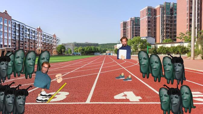 大学生运动会现状《立定跳远》