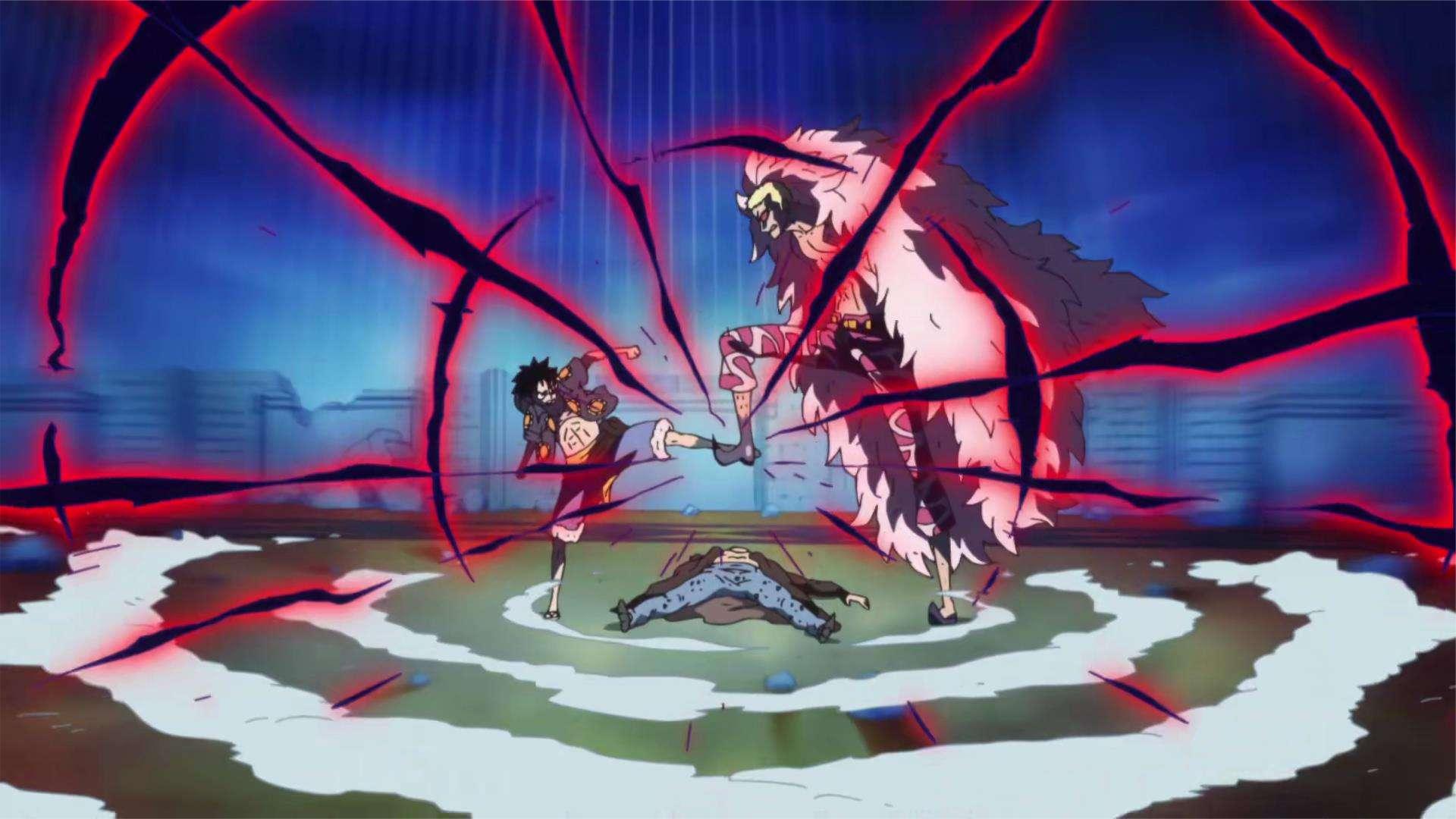 海贼王:七大霸王色碰撞名场面,四皇标配,反正他们也站不住的!