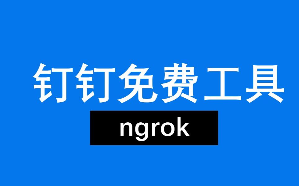 免费工具 ngrok哔哩哔哩bilibili