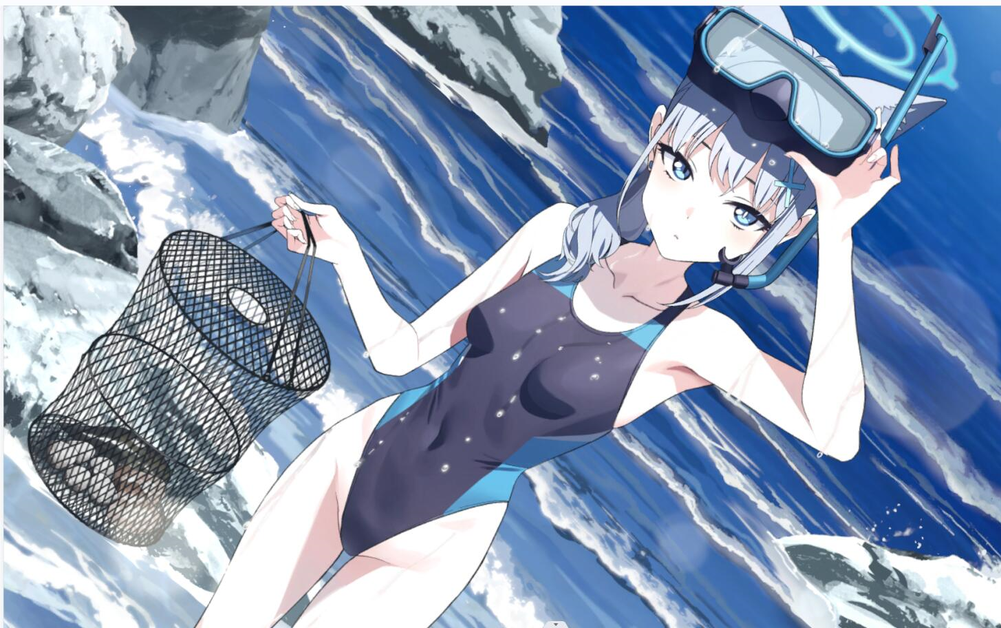 【中文字幕】碧蓝档案角色剧情 泳装白子