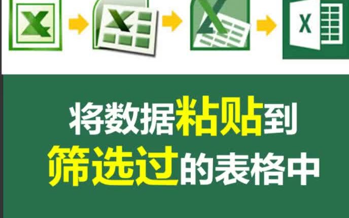 如何复制数据到筛选状态的表格中?哔哩哔哩bilibili