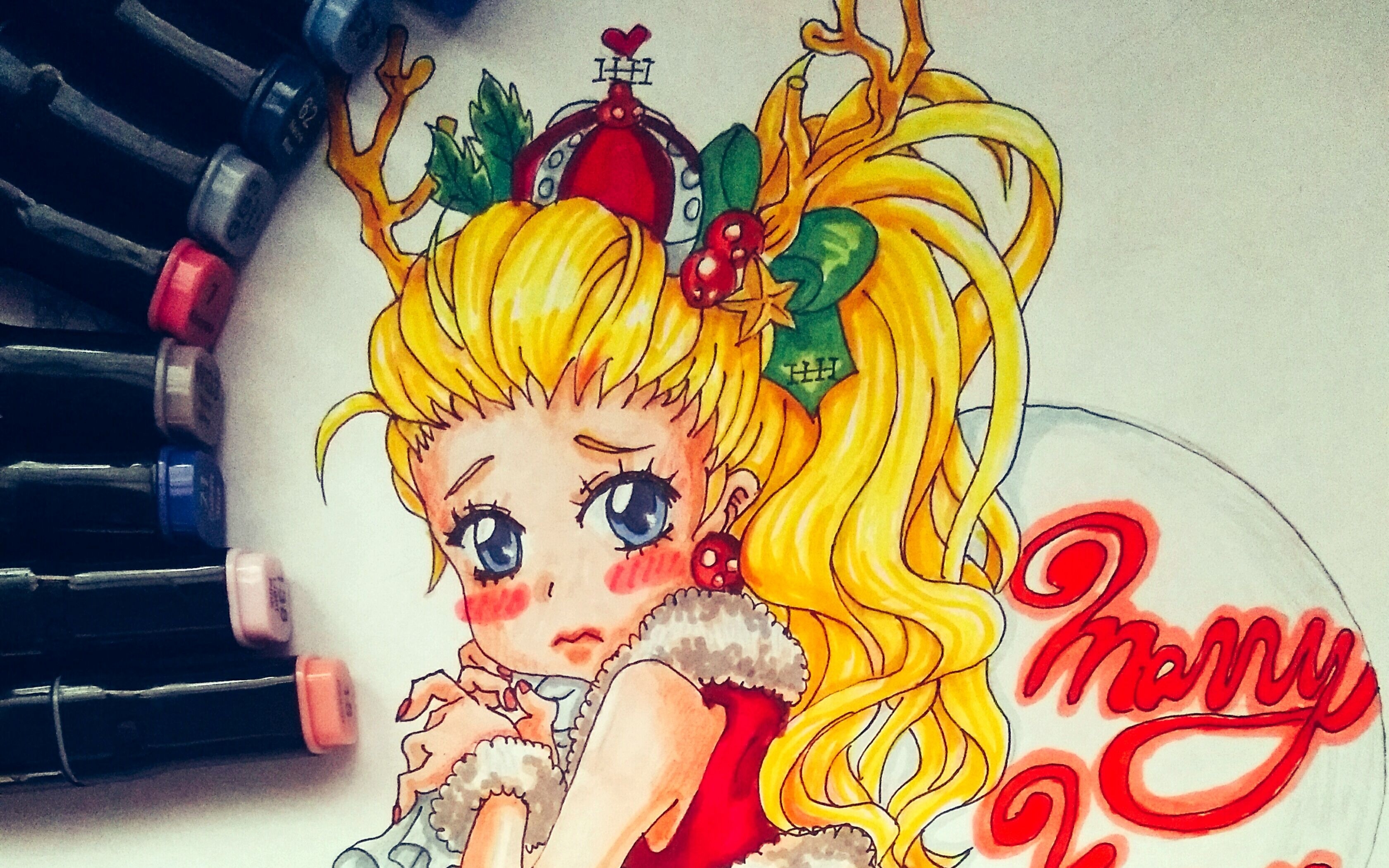 【马克笔手绘】超简单有色就上系列,爱她就宠溺她吧