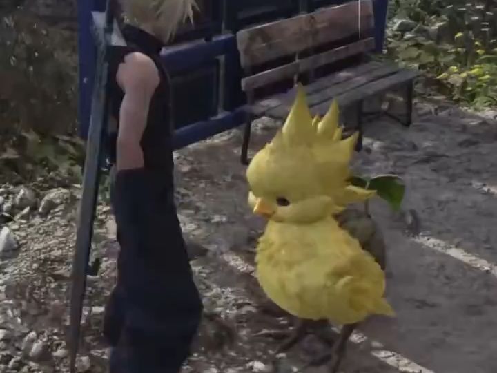 《最终幻想7:重生》可以摸陆行鸟!小陆行鸟超可爱