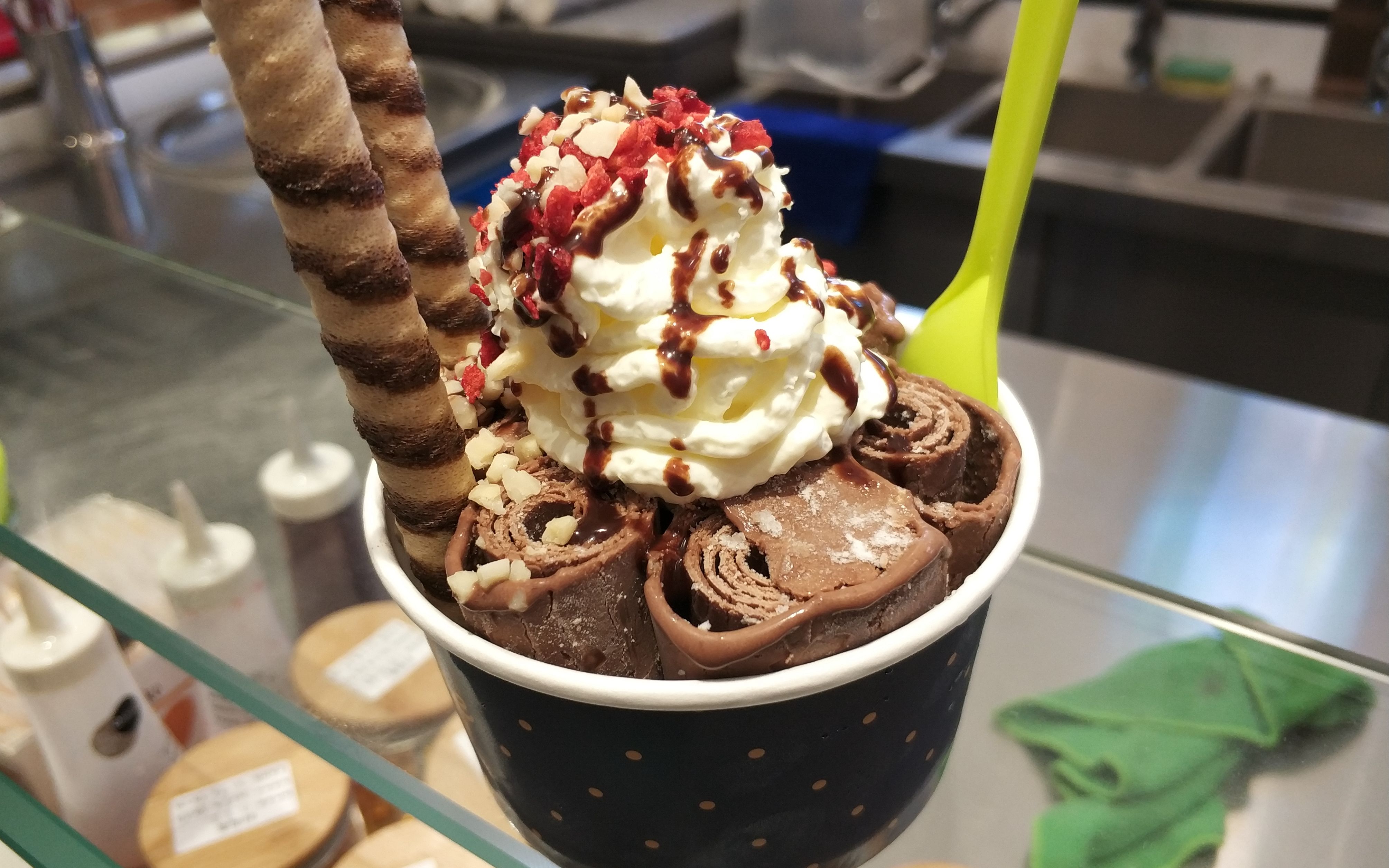 炒冰淇淋卷卷卷