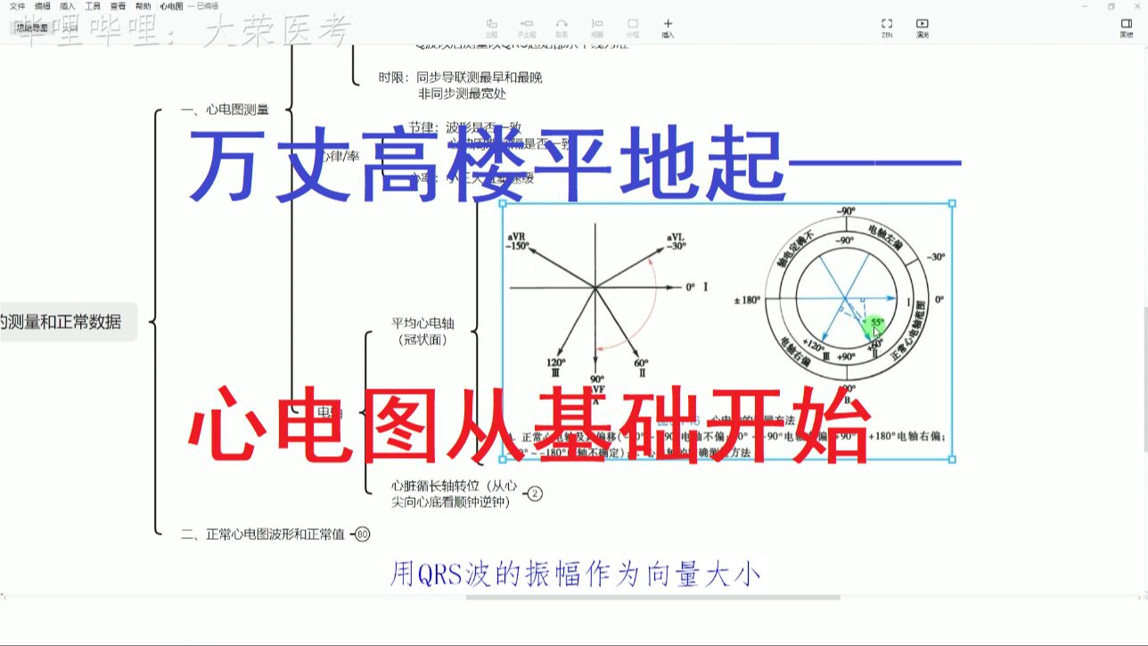 心电图第2节(上):心电图测量基础哔哩哔哩bilibili
