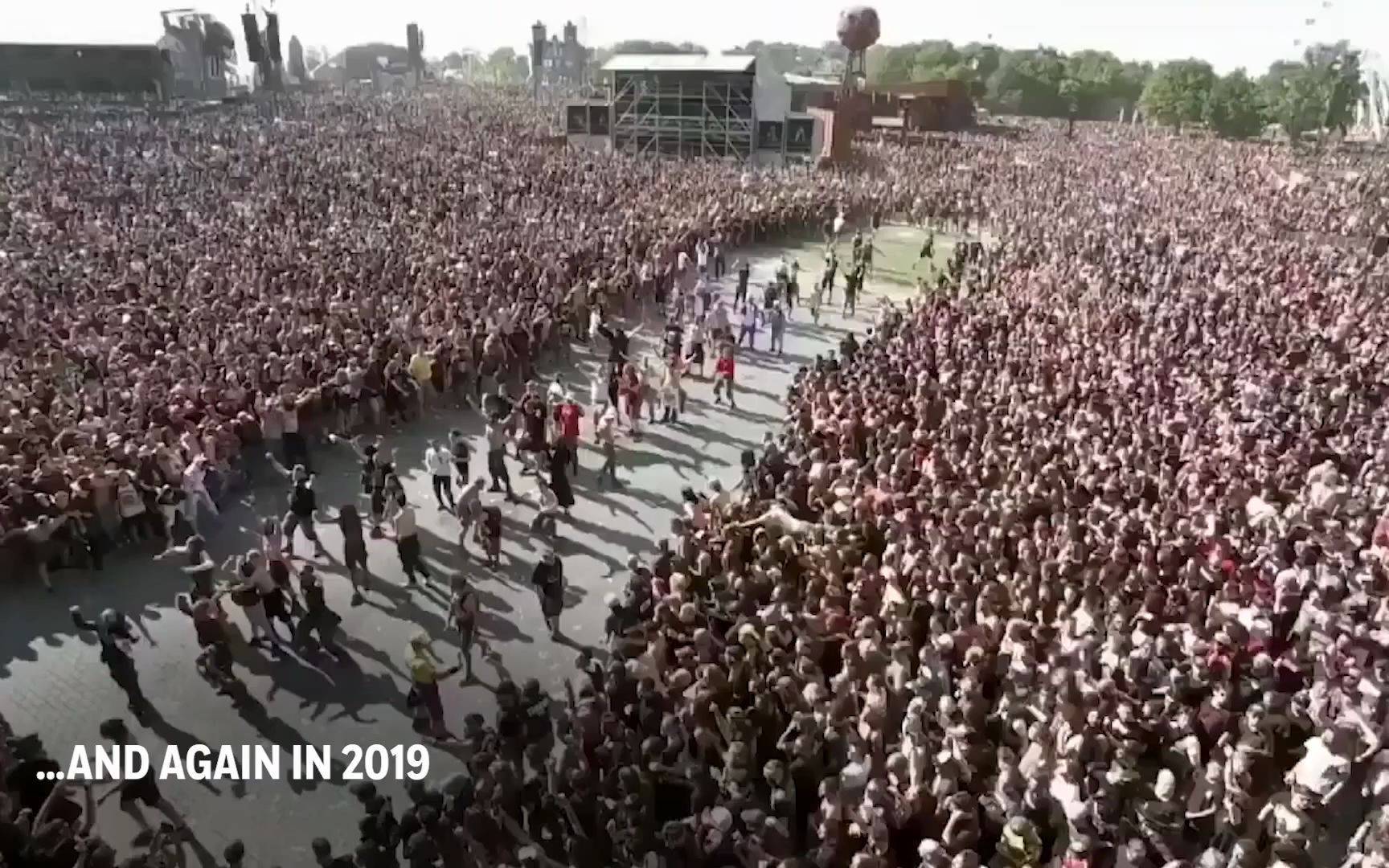 超燃超猛 !万马奔腾!惊涛骇浪样!史上最大最凶悍的Mosh Pits 集锦哔哩哔哩bilibili