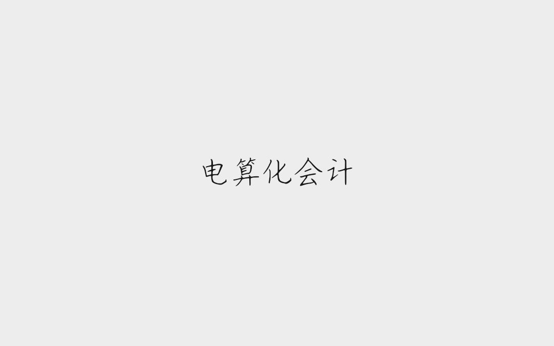 电算化会计 2哔哩哔哩bilibili