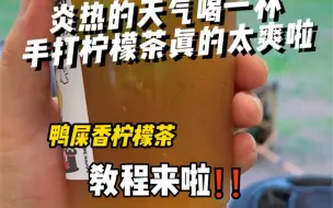 下载视频: 手打鸭屎香柠檬茶还不会做的赶紧看过来了❗️❗️❗️ #手打柠檬茶 #摆摊创业 #夏天必备饮品