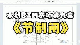 水利工程BIM建模与应用第九套（老赛题）