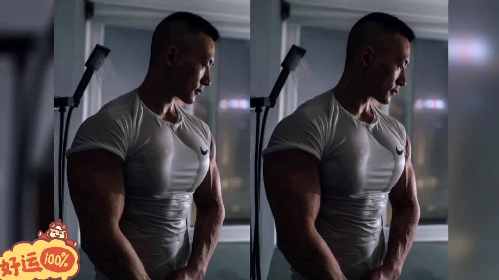 三个肌肉男模,你们喜哪一个?