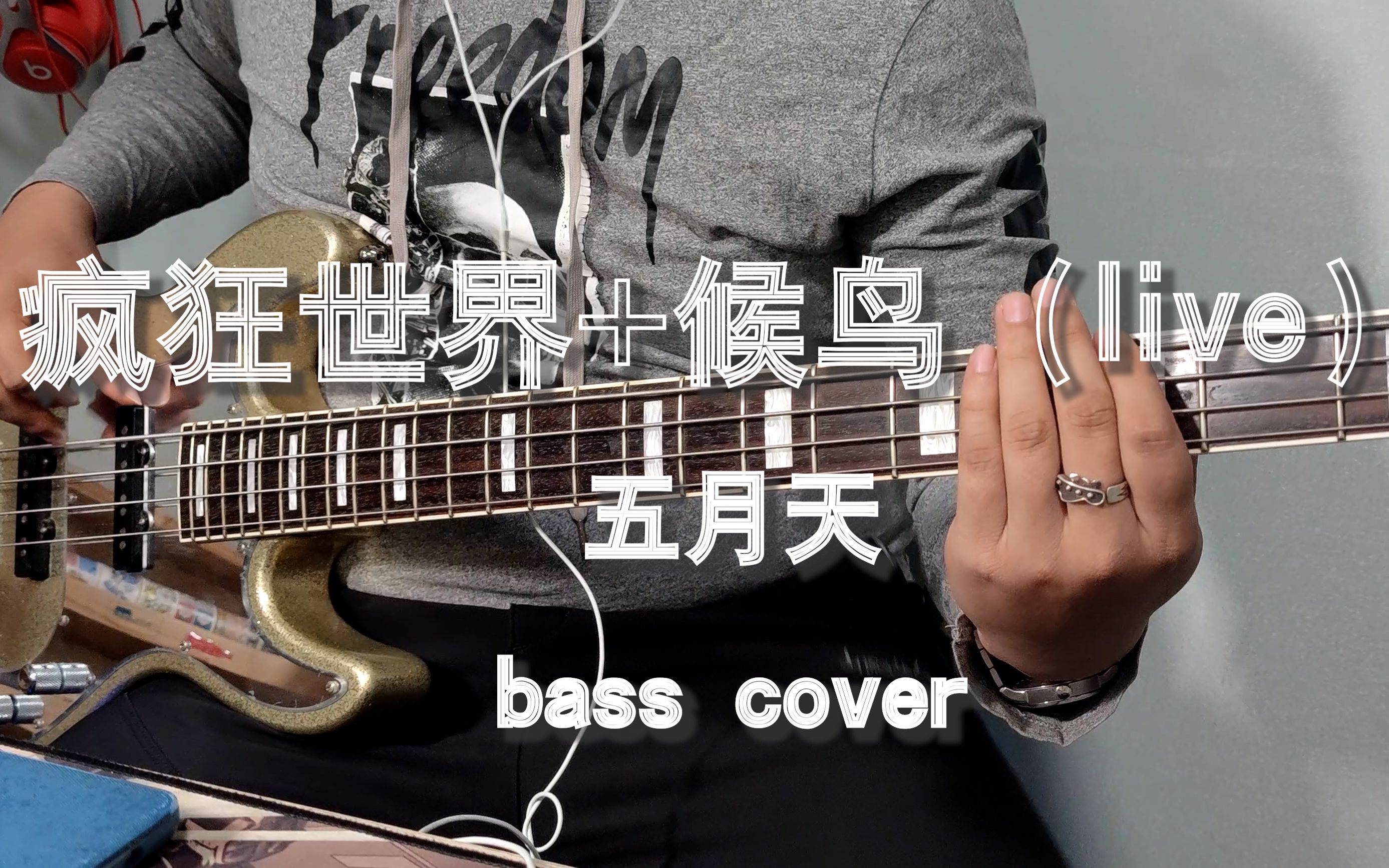 [图]【贝斯】五月天-疯狂世界+候鸟（live）bass cover