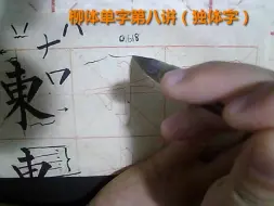 Скачать видео: 柳体单字第八讲（独体字）