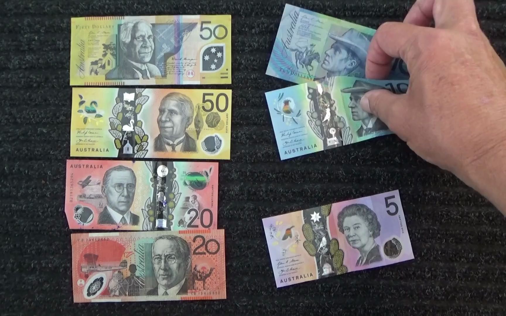 澳大利亚钱币子 Australian New Bank Notes  Australian Accent asmr哔哩哔哩bilibili