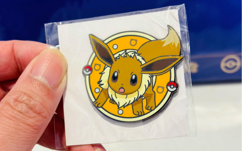 康师傅联名宝可梦(宠物小精灵)伊布九种形态金属徽章