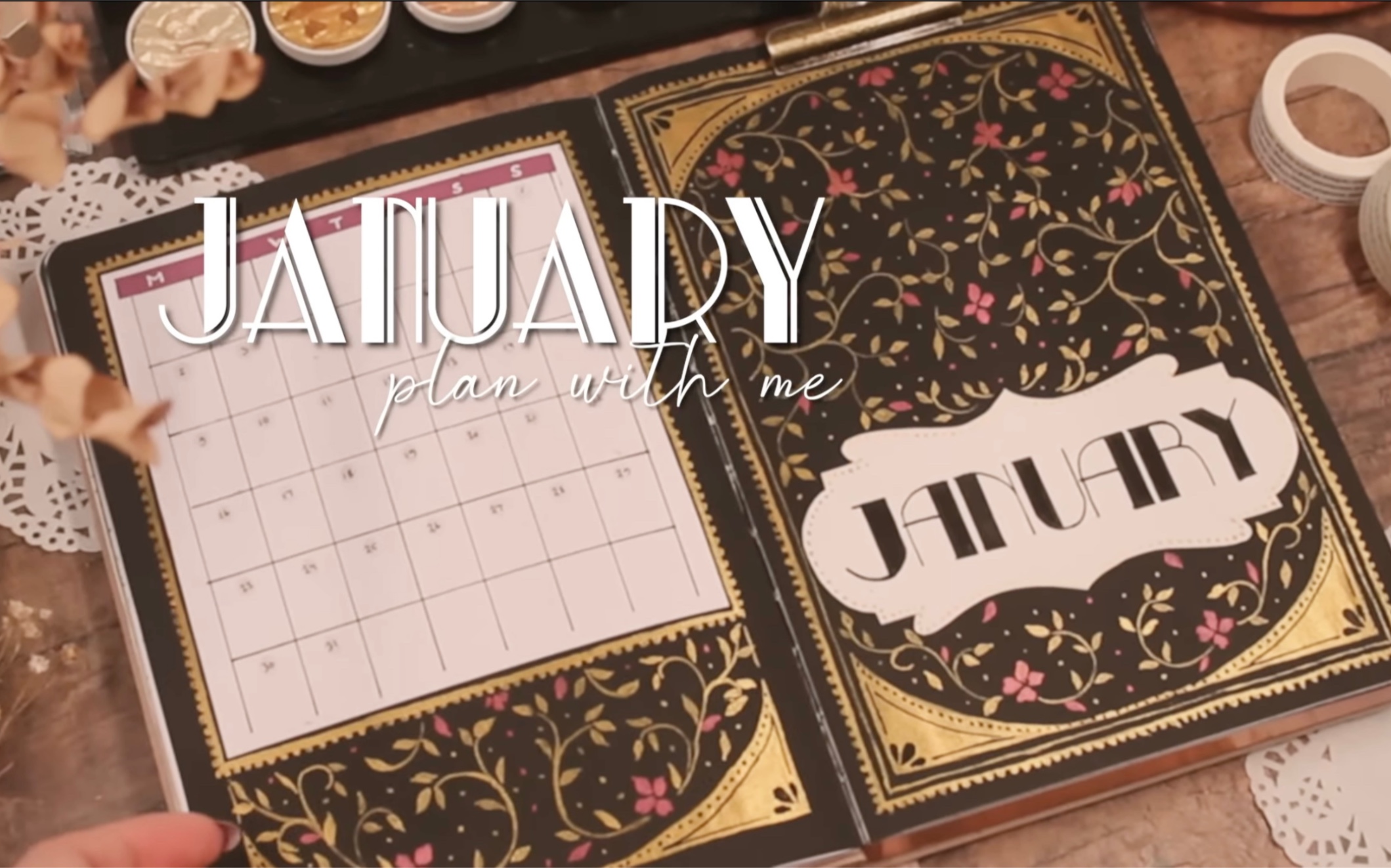 journal away】january 2023 plan with me//bullet journal monthly