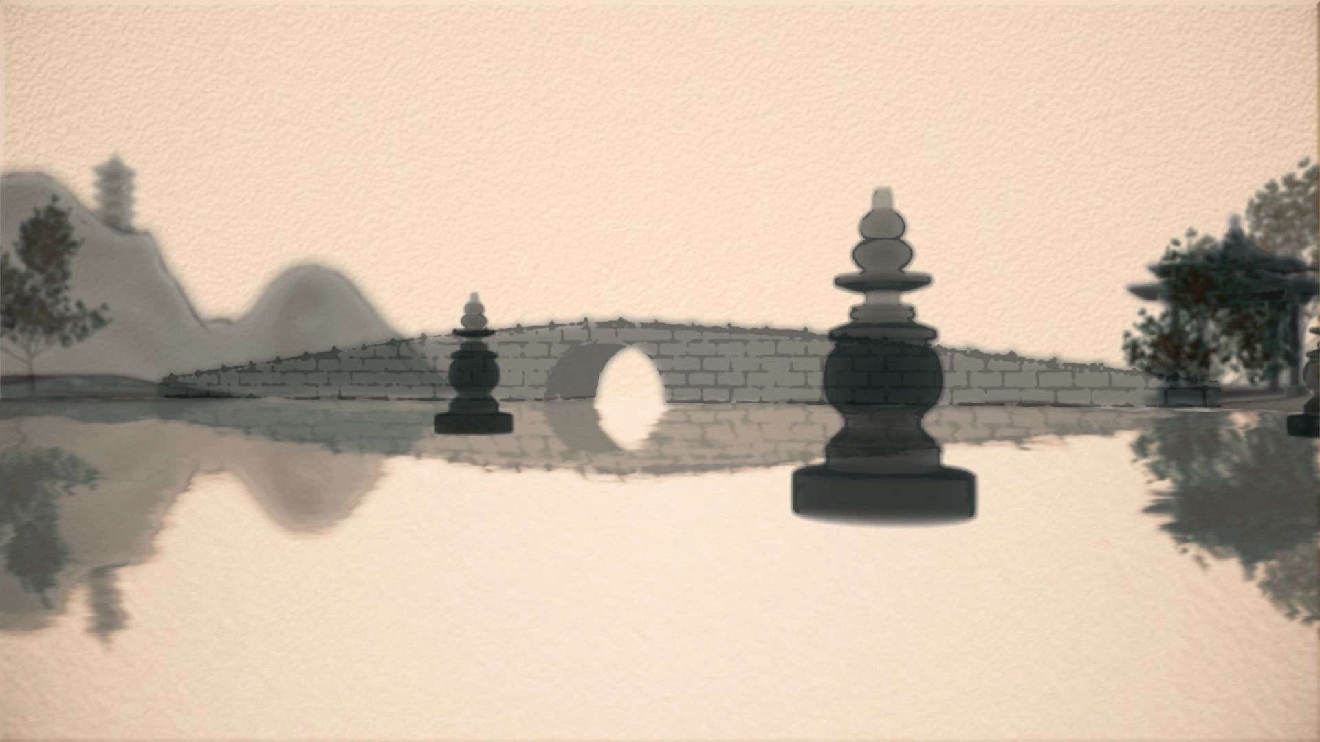 水墨中国风片头(三潭映月)