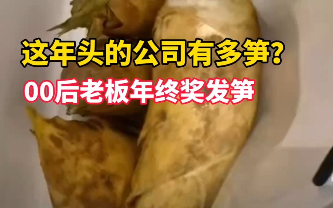 这年头的公司有多笋?00后老板年终奖发笋把员工整蒙了哔哩哔哩bilibili