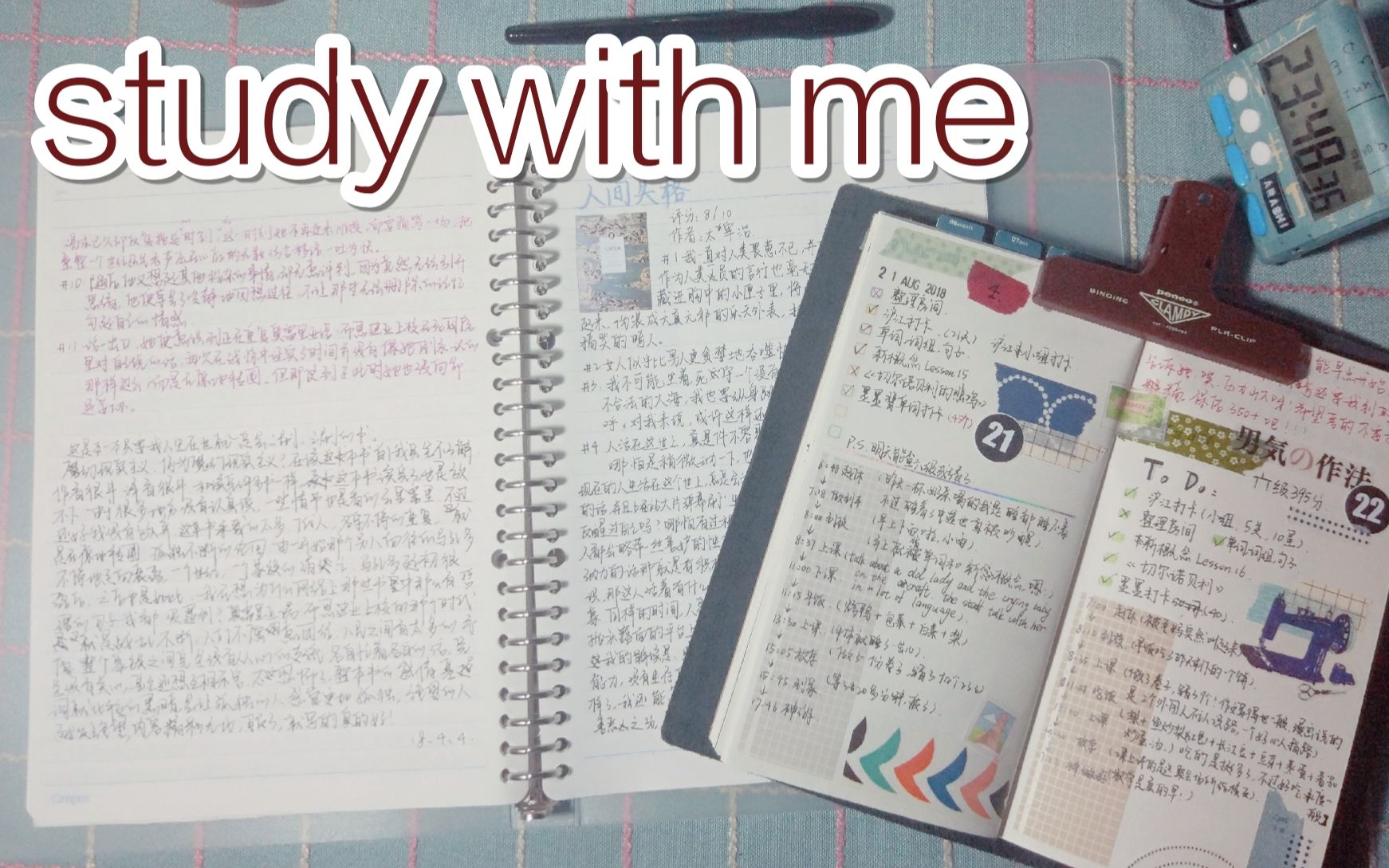 【茶沫】|study with me|8.22|读书笔记|英语哔哩哔哩bilibili