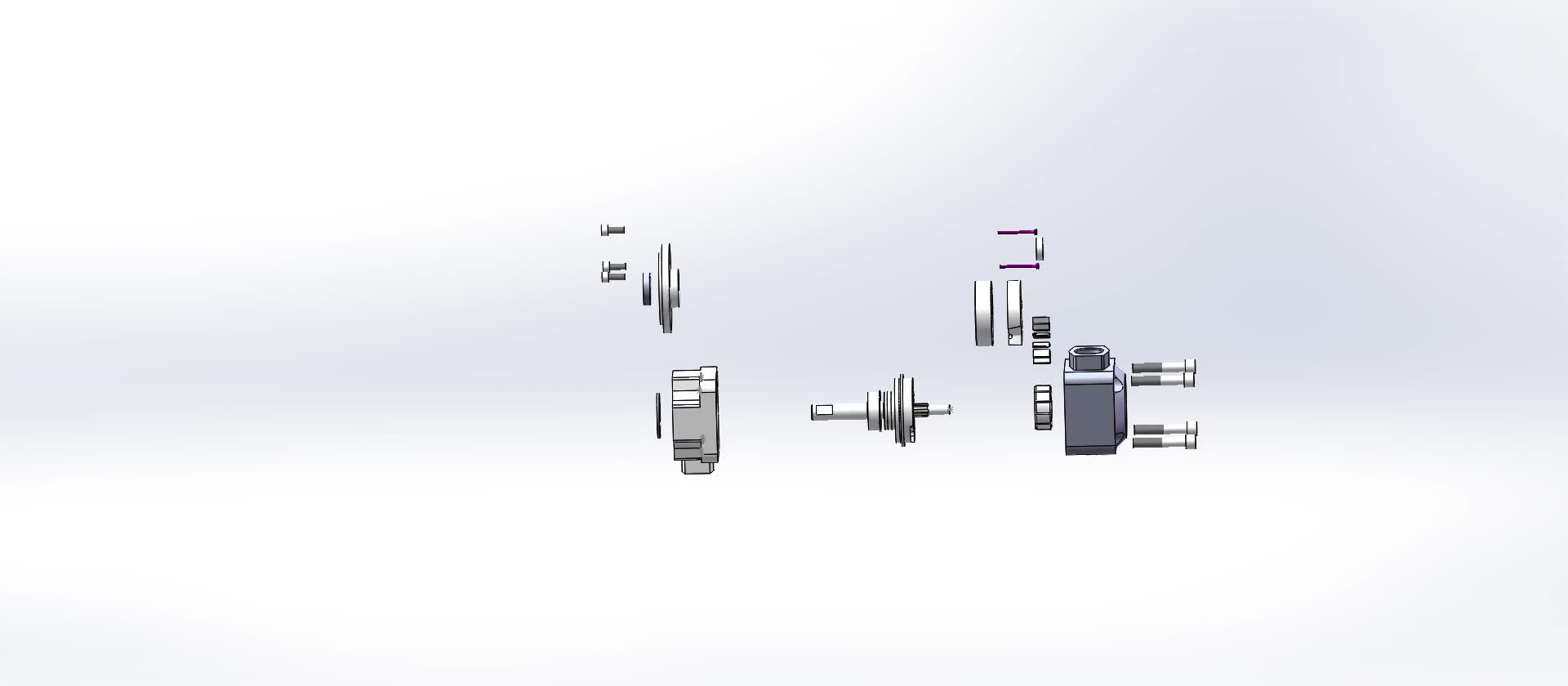 【学渣自制】solidworks叶片泵爆炸视图动画演示_哔哩哔哩 (゜-゜)つ