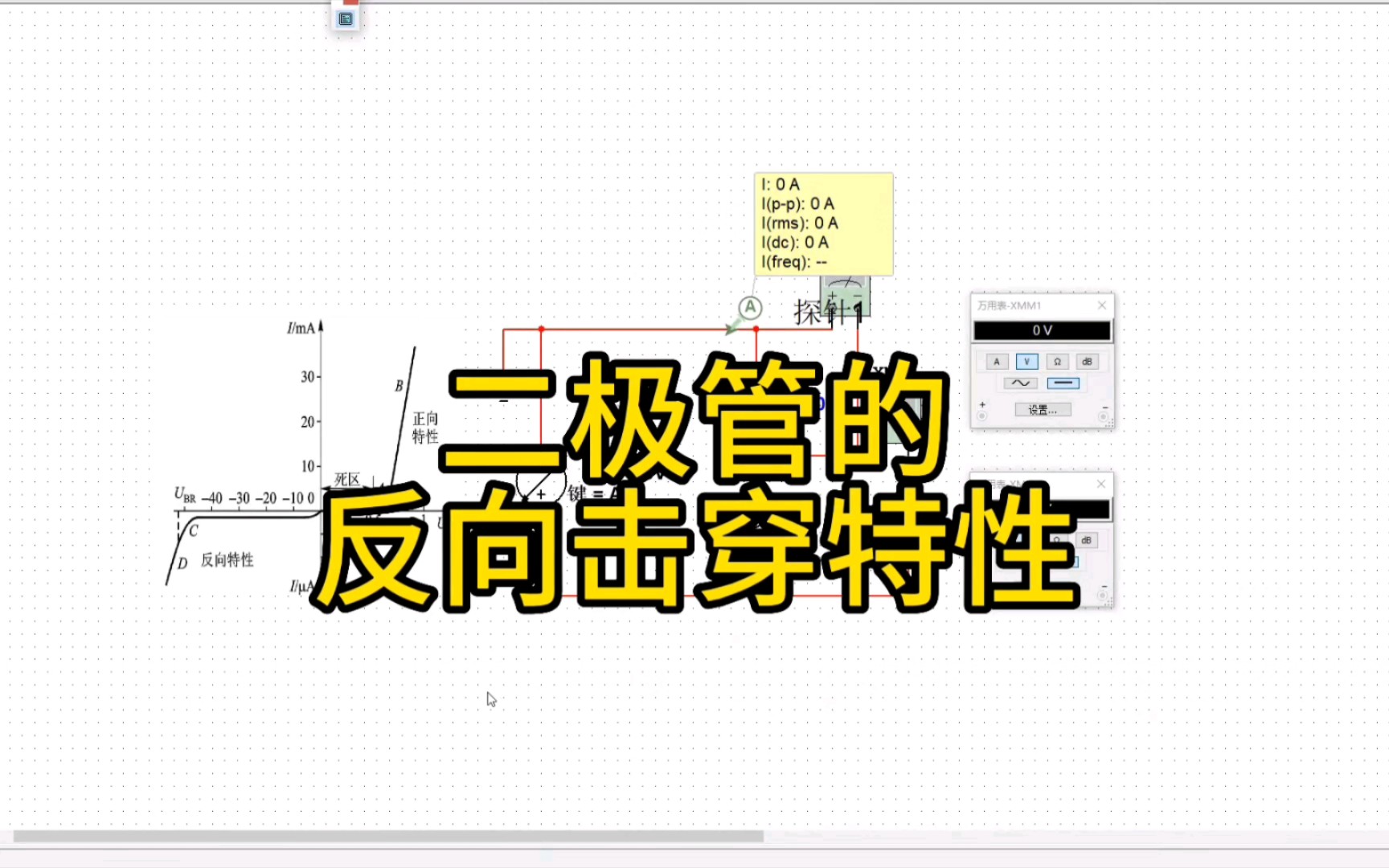 二极管反向击穿特性,电子技术,零基础学电路,零基础学电工,电路基础,电工知识,涨知识哔哩哔哩bilibili