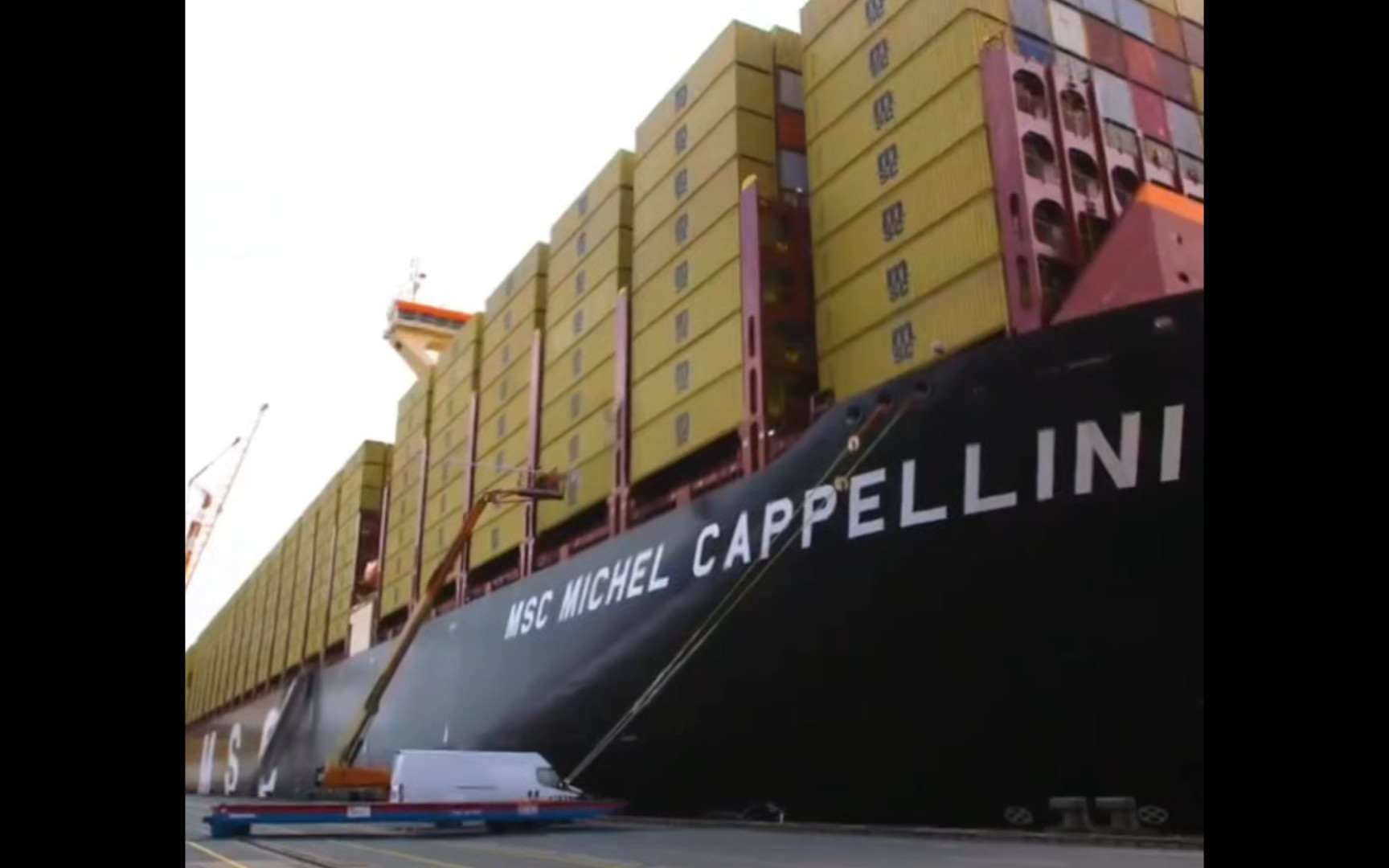 地中海航运msc michel cappellini:世界之最的集装箱船之旅