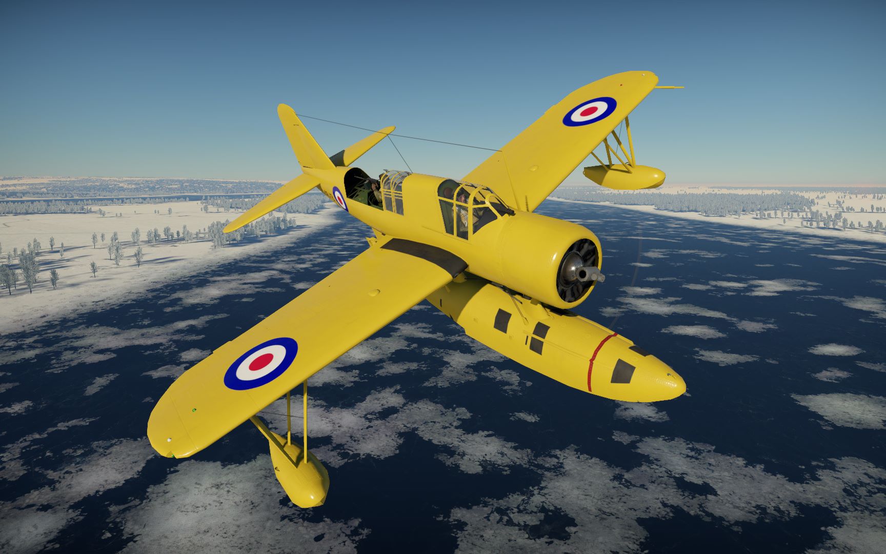 [战争雷霆历史涂装]os2u"翠鸟"水上飞机"澳大利亚极地考察队——1946