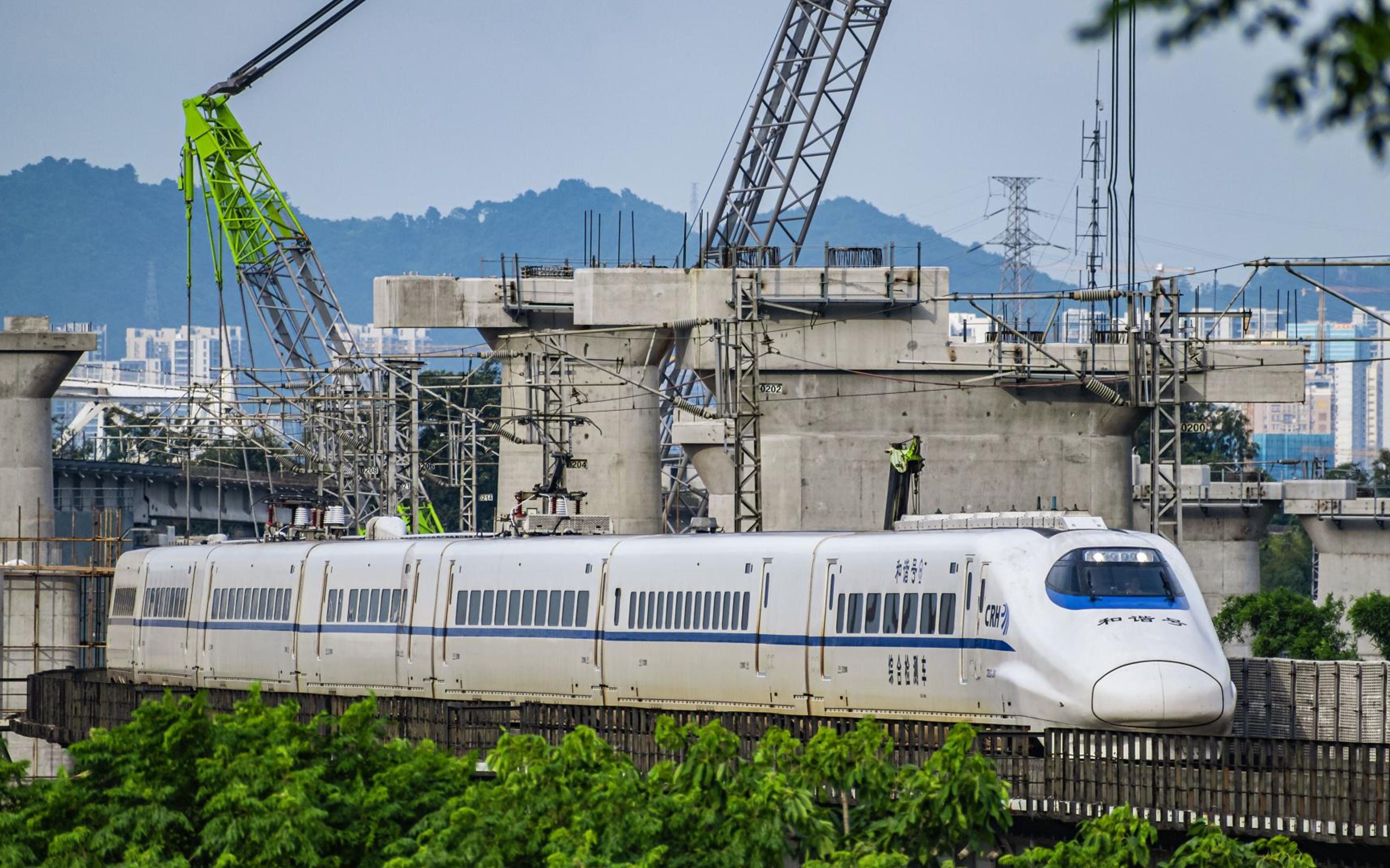 【4k60】crh2a-2010担当dj1096次通过衡柳线和平新村大桥